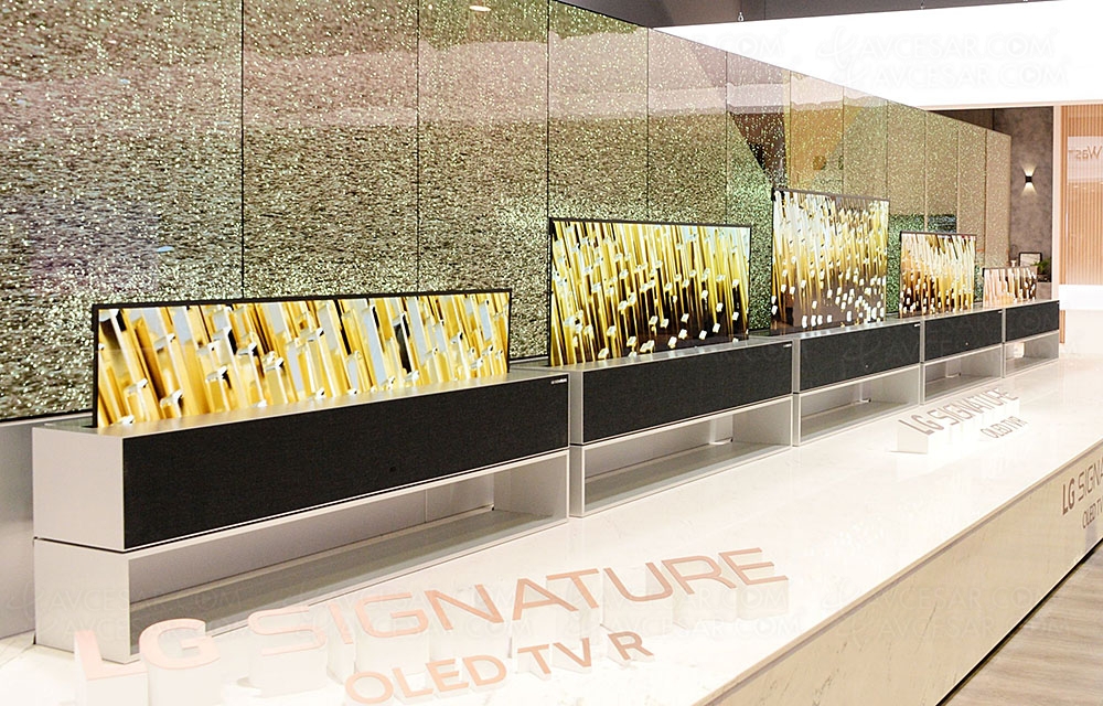 TV enroulable Ultra&nbsp;HD 4K LG&nbsp;OLED65RX&nbsp;: 60&nbsp;000&nbsp;€,&nbsp;officiel