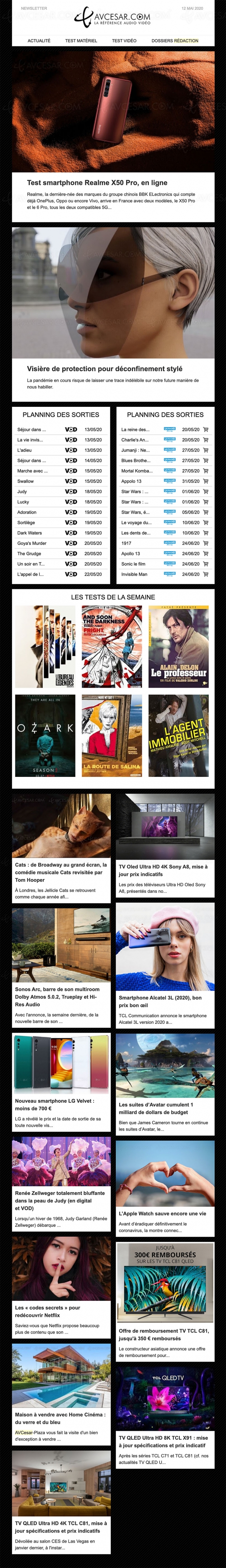 AVCesar.com présente sa nouvelle Newsletter