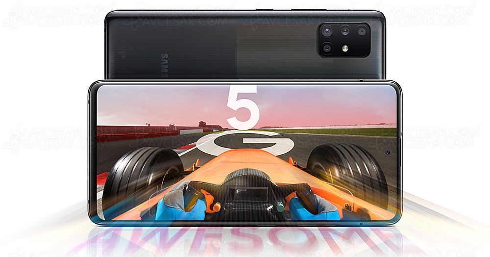 Samsung Galaxy A51&nbsp;5G, élargissement de la&nbsp;gamme&nbsp;5G du constructeur&nbsp;coréen