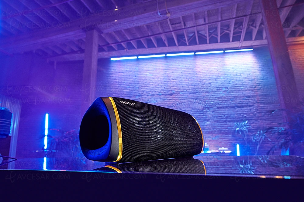 Sony SRS‑XB43 Extra Bass nomade, enceinte&nbsp;IP67 et&nbsp;Bluetooth/NFC