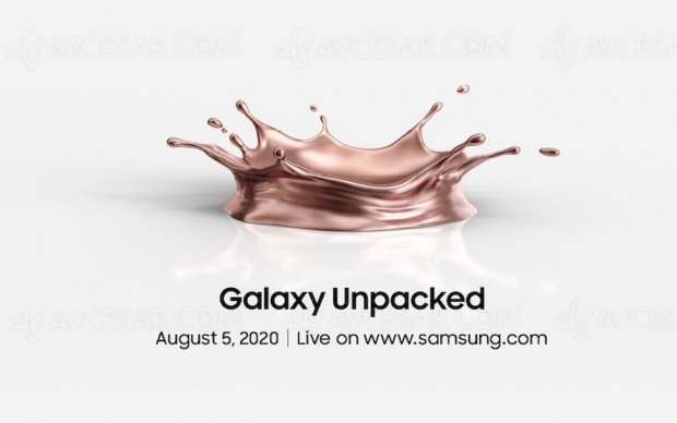 Événement Samsung Unpacked le 5 août pour le Galaxy Note 20