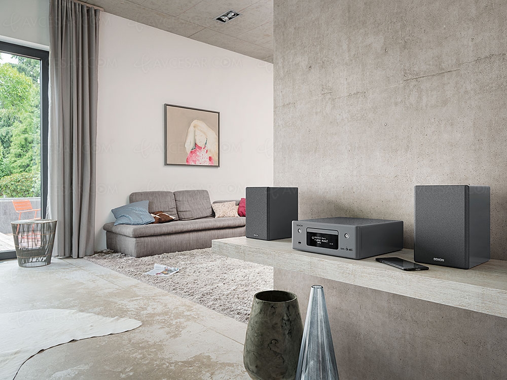 Denon Ceol N11&nbsp;DAB, minichaîne Bluetooth, Wi‑Fi, AirPlay&nbsp;2, Alexa, Google Assistant, Siri, multiroom&nbsp;Heos…