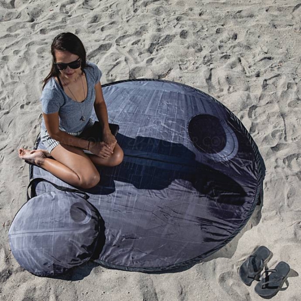 Serviette de plage rétractable Star Wars Étoile Noire