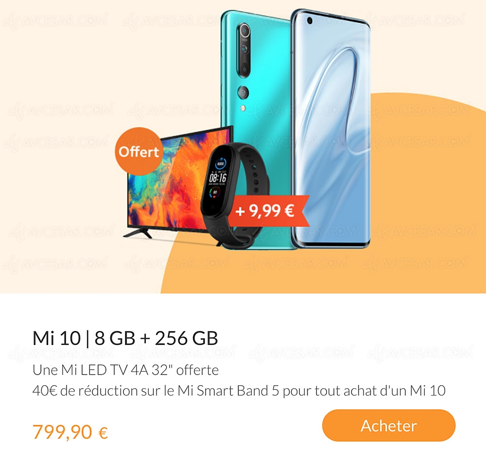 Offre Xiaomi : TV&nbsp;Mi&nbsp;4A&nbsp;32’’ offert pour l’achat d’un smartphone Mi&nbsp;10