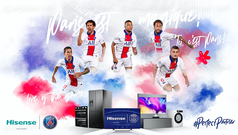 Hisense partenaire du Paris Saint-Germain