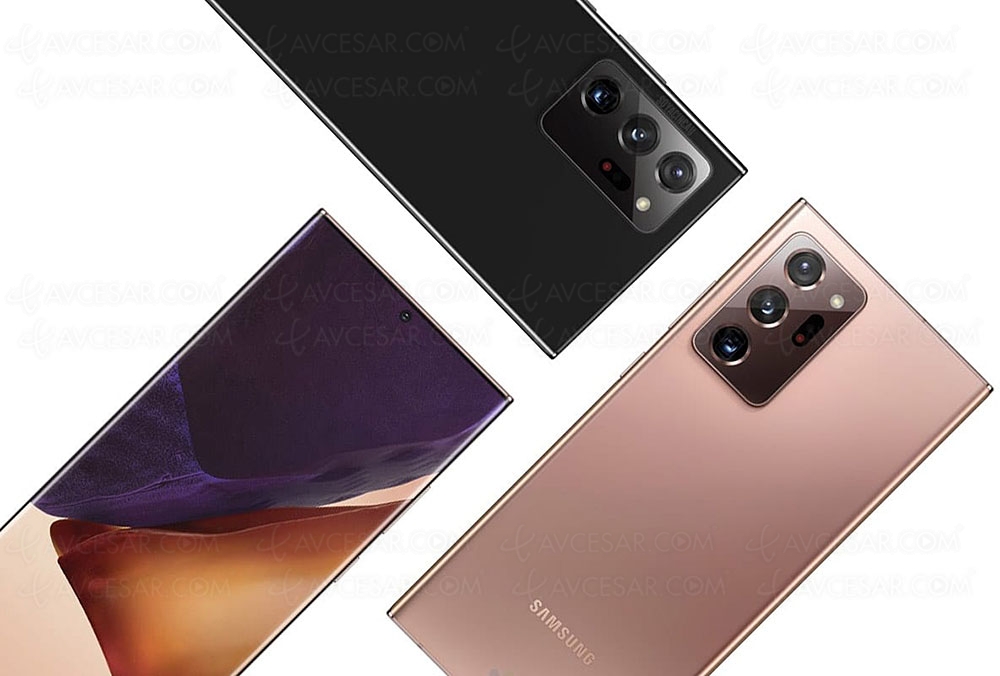 Samsung Galaxy Note20&nbsp;Ultra, écran&nbsp;6,9'' 120&nbsp;Hz, APN 108&nbsp;Mpxls et&nbsp;jusqu'à 512&nbsp;Go de&nbsp;stockage