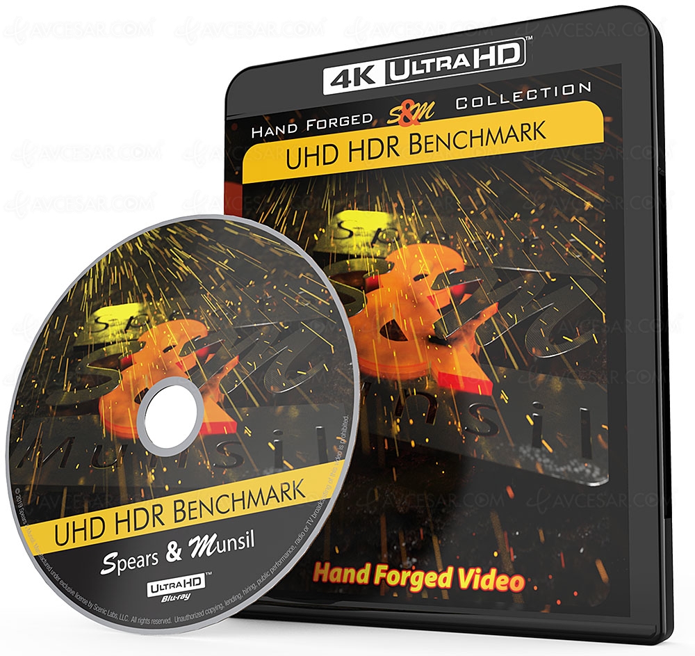 Disque calibrage écran Ultra&nbsp;HD 4K&nbsp;HDR Spears &&nbsp;Munsil pour amateurs et&nbsp;professionnels