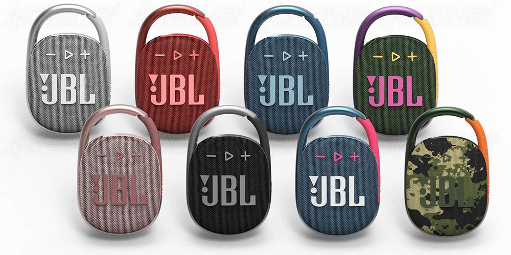 IFA 20 > JBL Clip&nbsp;4, enceinte Bluetooth étanche pour bouger partout tout&nbsp;le&nbsp;temps