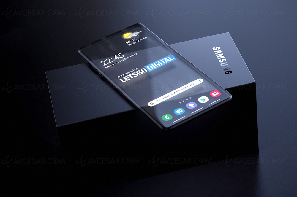 Samsung brevette un smartphone…&nbsp;transparent