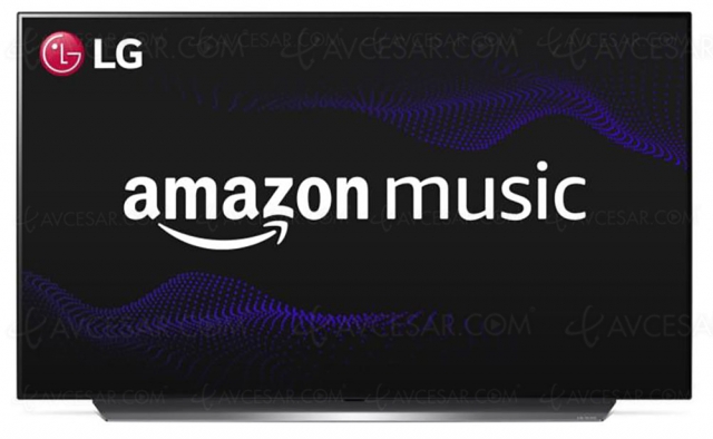 Amazon Music disponible sur les téléviseurs LG, gammes 2016 à 2020