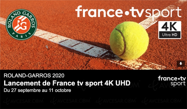 Comment profiter de Roland Garros Ultra HD/4K HDR sur France TV Sport UHD 4K ?