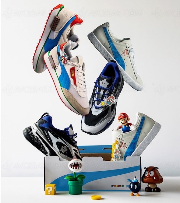 Baskets Puma Nintendo Super Mario : Future Rider, Clyde et RS‑Fast