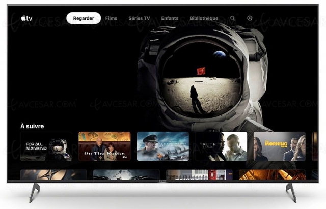Applications Apple TV+ et Apple TV sur les Smart TV Sony 2018/2019 et 2020