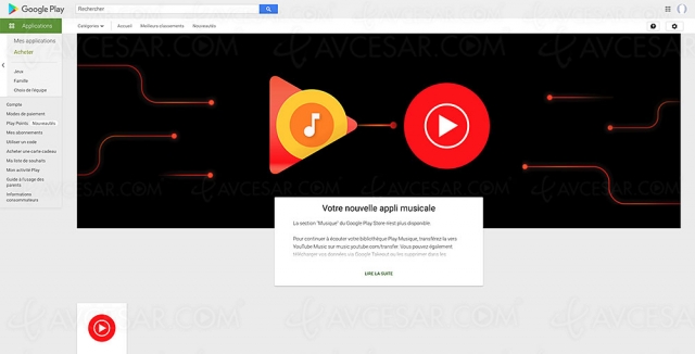 Google enterre le service Play Music