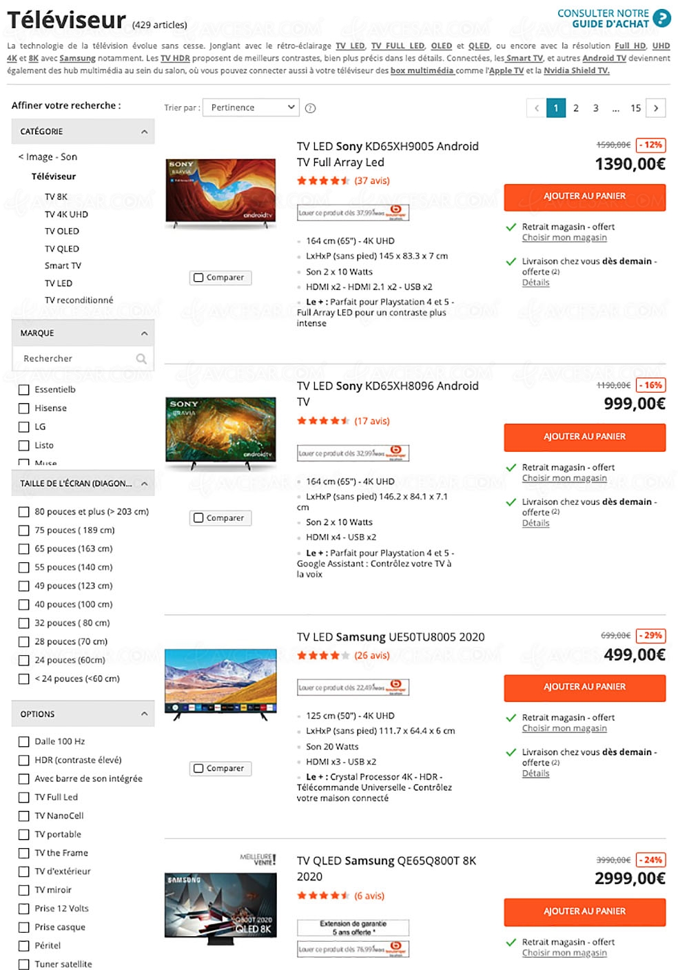 Soldes 2020 Boulanger, 429 TV proposés jusqu'à ‑69% de&nbsp;remise
