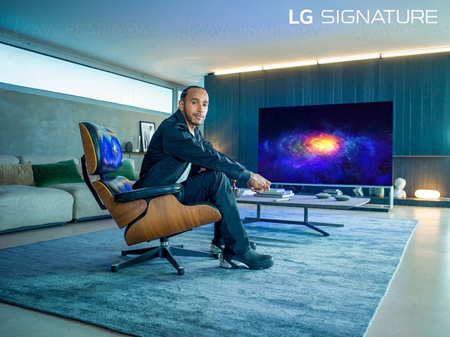 Le champion F1 Lewis Hamilton ambassadeur de LG Signature