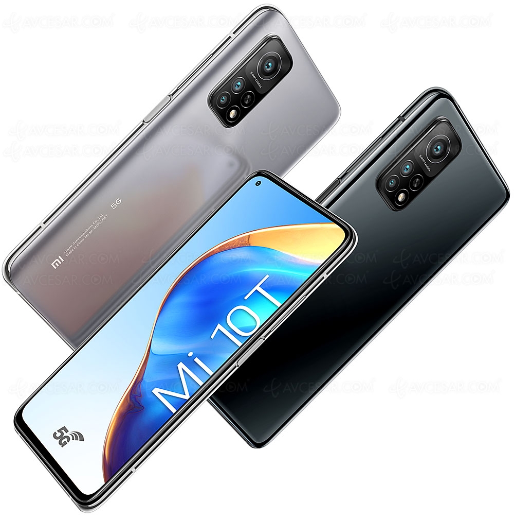 Smartphone Xiaomi Mi&nbsp;10T, captation vidéo Ultra&nbsp;HD&nbsp;8K, 5G et&nbsp;bon rapport&nbsp;qualité‑prix