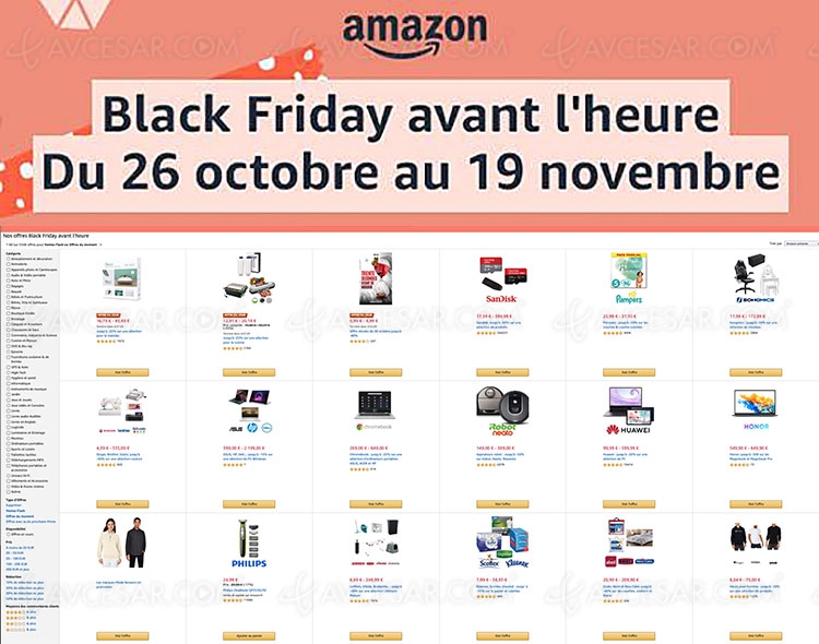 Pré-Black Friday&nbsp;2020 Amazon, 5&nbsp;566&nbsp;offres jusqu'à&nbsp;&#8209;77%