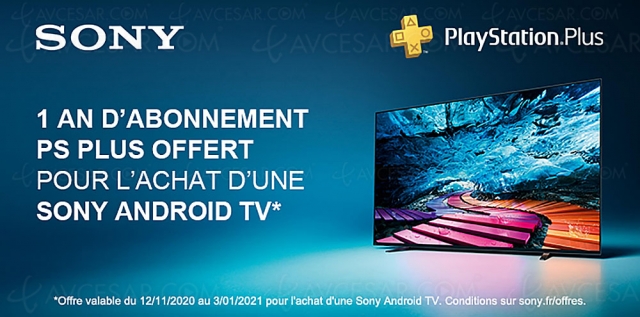 PlayStation Plus, abonnement 1 an offert pour l'achat d'un Sony Smart TV Android