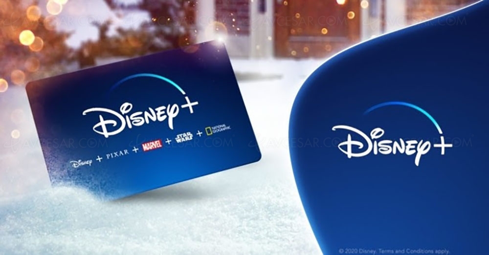 La carte cadeau Disney+ disponible pour les fêtes en version dématérialisée