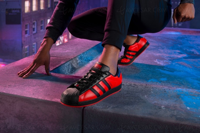 SuperStar vous les Adidas de Spider Man