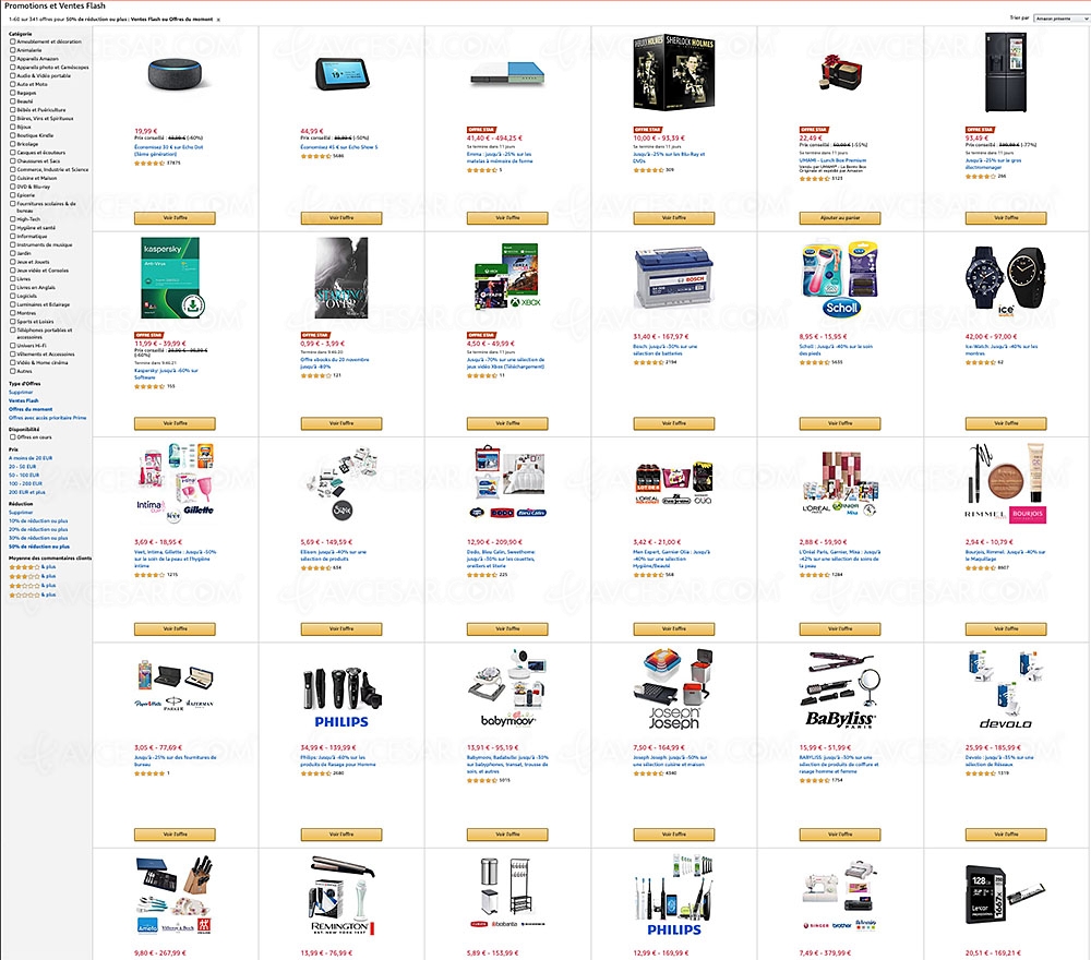 Pré-Black Friday 2020 Amazon, 5&nbsp;012&nbsp;offres jusqu'à&nbsp;&#8209;92%