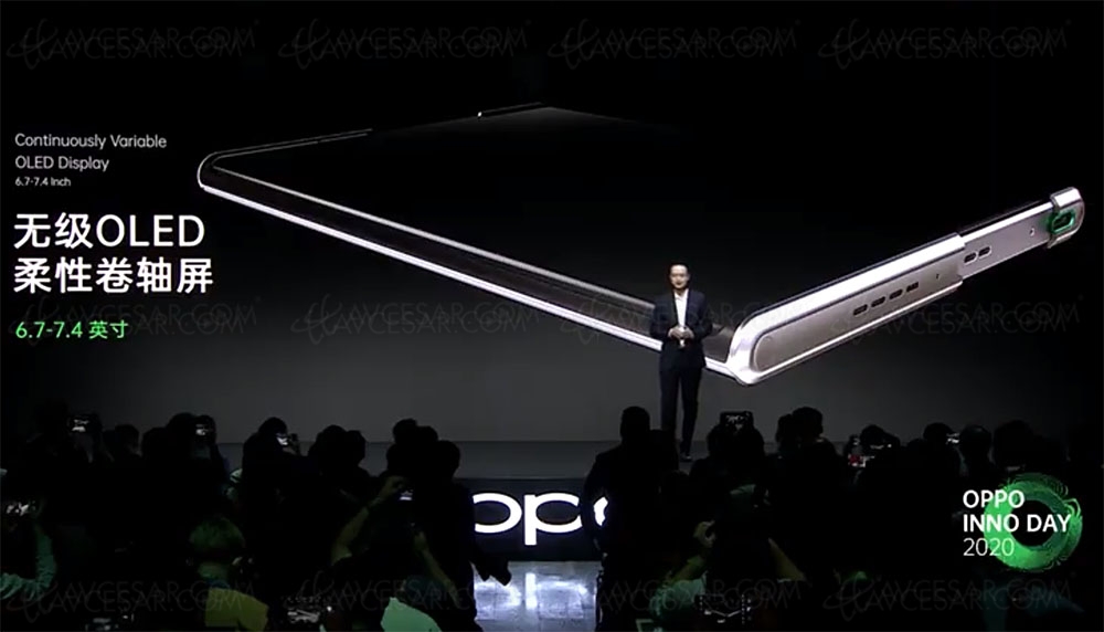 Concept smartphone à écran rétractable Oppo&nbsp;X&nbsp;2021