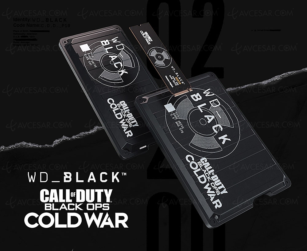 Disques dur WD_Black éditions spéciales Call of Duty&nbsp;: Black Ops&nbsp;Cold&nbsp;War