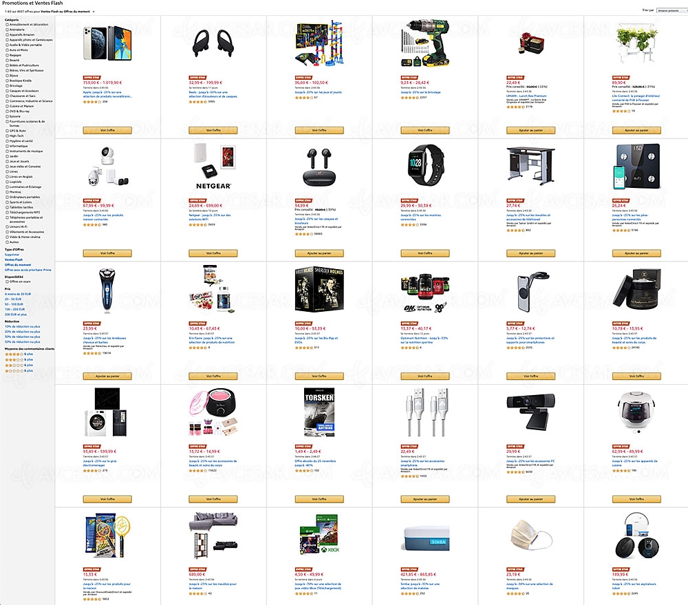 Black Friday 2020 Amazon, 4 242 offres jusqu'à &#8209;87%