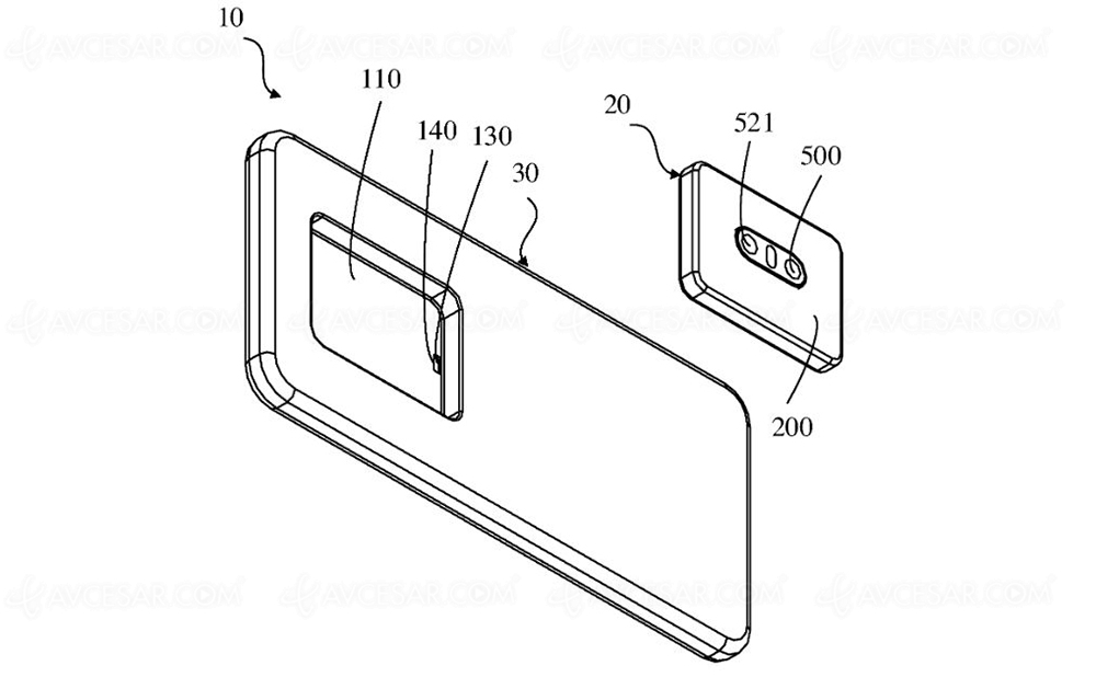 Smartphone Oppo avec caméra&nbsp;amovible