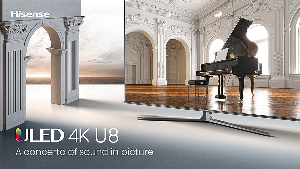 CES 21 > TV QLED Ultra HD 4K Hisense&nbsp;U8GQ, 55''&nbsp;et&nbsp;65''