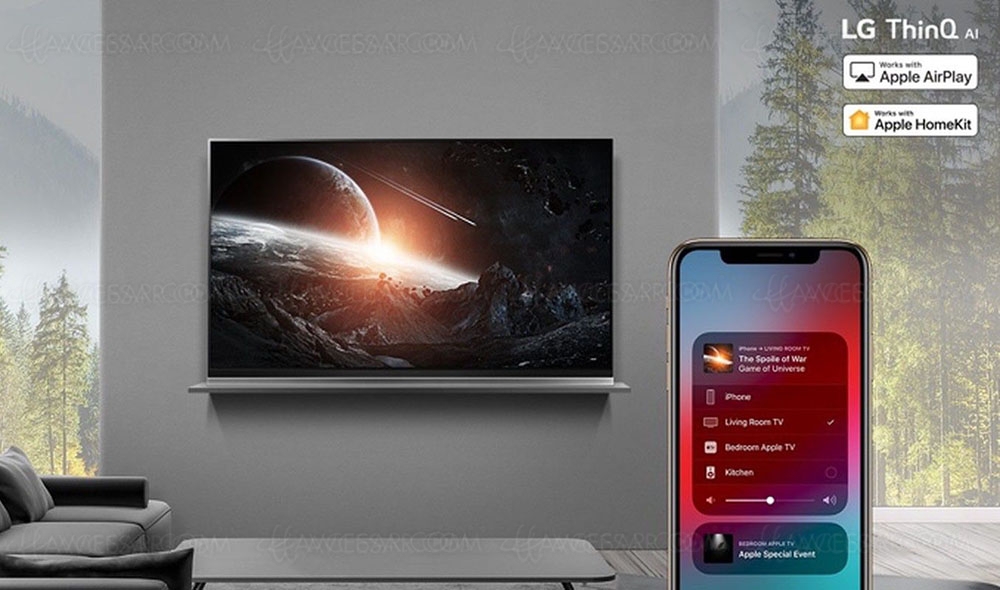 AirPlay 2 et HomeKit disponibles sur les Smart&nbsp;TV LG&nbsp;ThinQ&nbsp;AI&nbsp;2018