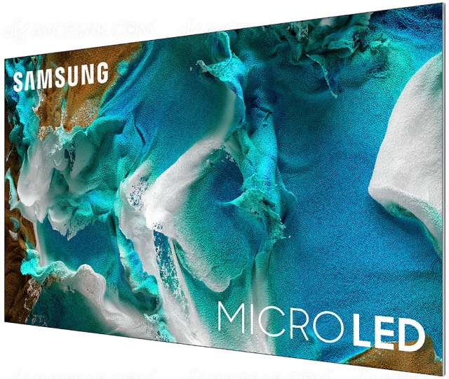 TV Micro LED Samsung Ultra HD 4K : 110'' et 99'' mise à jour prix indicatif