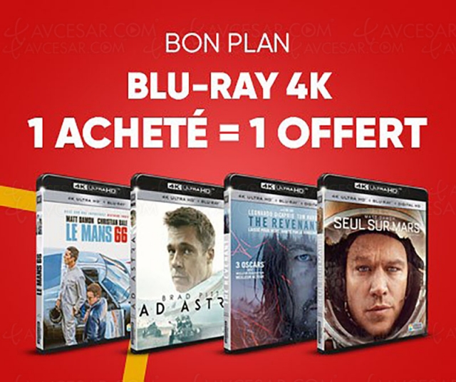 Promotion Fnac, 1 titre 4K Ultra HD acheté, 1 offert parmi 40 titres