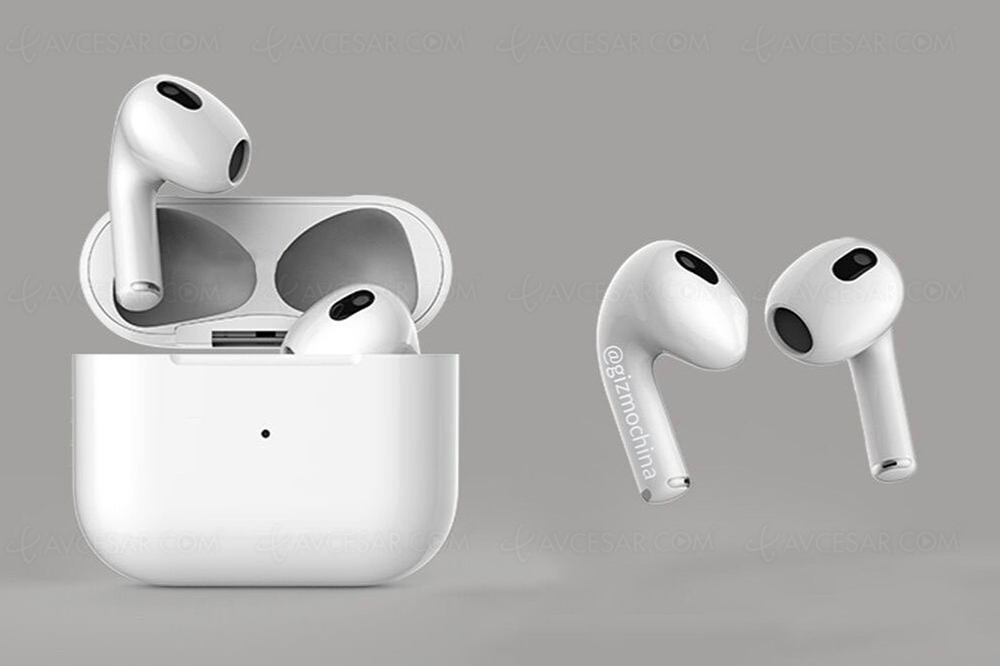 Écouteurs Apple AirPods 3, images en fuite
