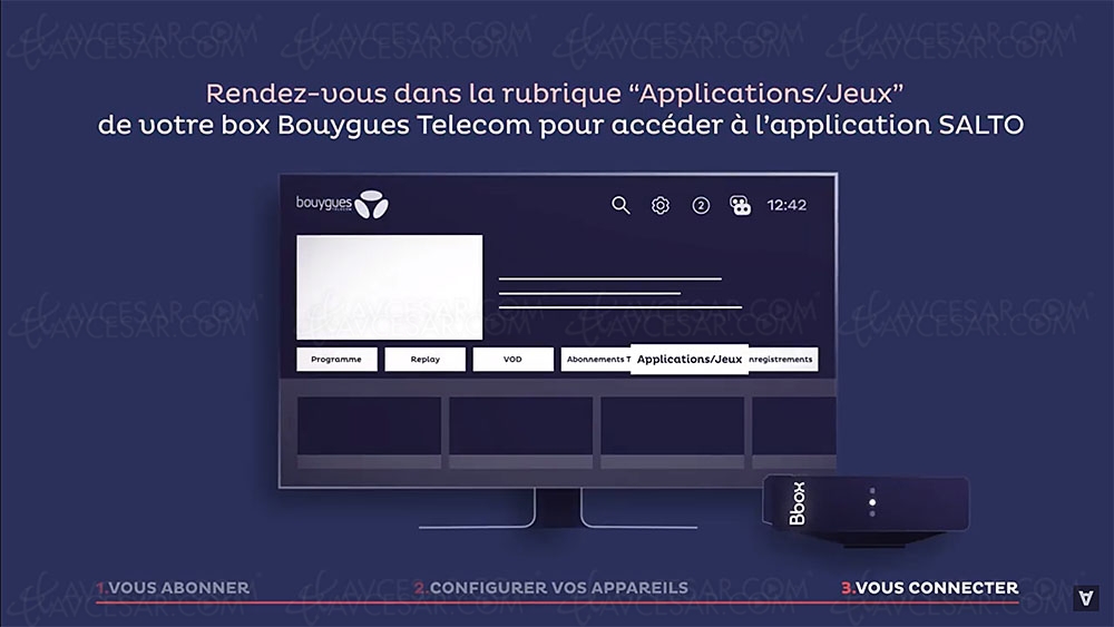 Salto disponible sur les&nbsp;box Bouygues&nbsp;Miami et&nbsp;Miami&nbsp;4K