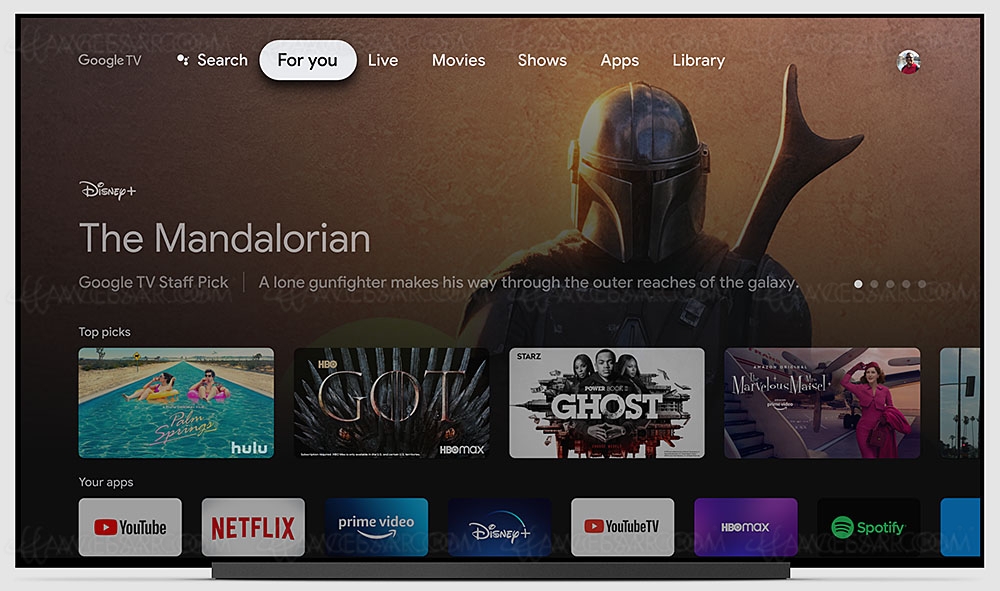 Chromecast avec Google TV&nbsp;: 4K améliorée pour&nbsp;TV&nbsp;et&nbsp;amplis