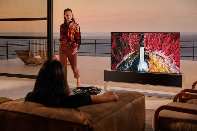 TV enroulable Ultra HD 4K LG OLED65R1 : 10 ventes en Corée, bientôt disponible partout