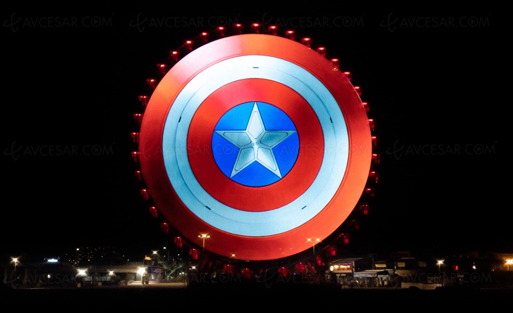 Le bouclier de Captain America sur la grande roue de&nbsp;Marseille&nbsp;!