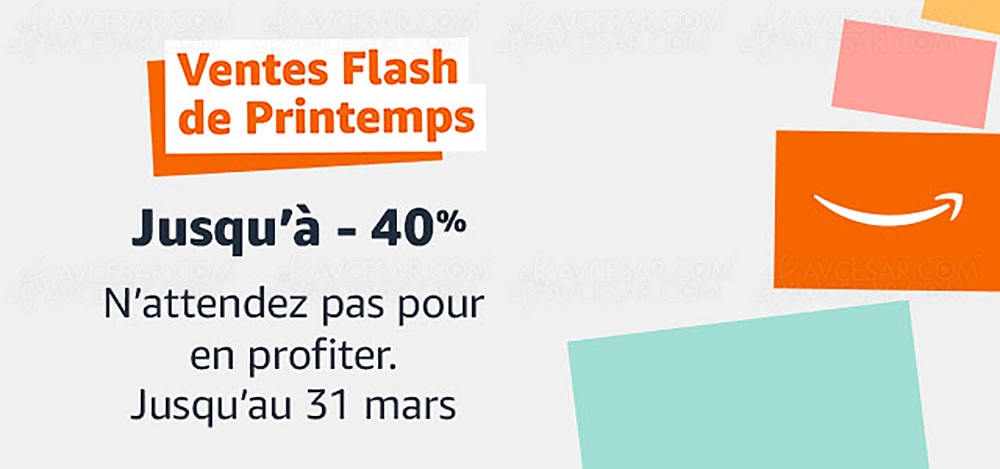 Bon plan ventes flash de printemps Amazon, 9&nbsp;892&nbsp;offres jusqu'à&nbsp;&#8209;59%