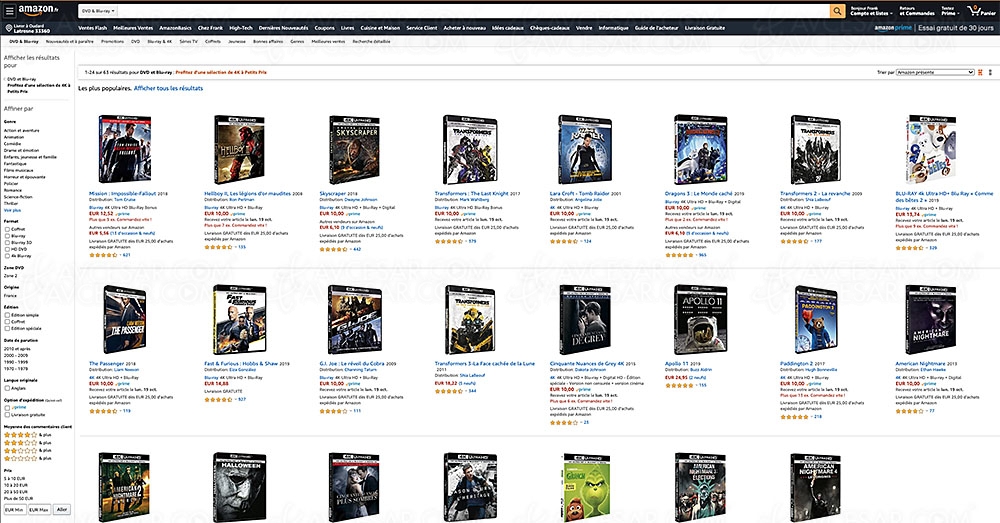 Soldes Amazon, 99&nbsp;coffrets 4K Ultra&nbsp;HD à petits prix à&nbsp;saisir&nbsp;!