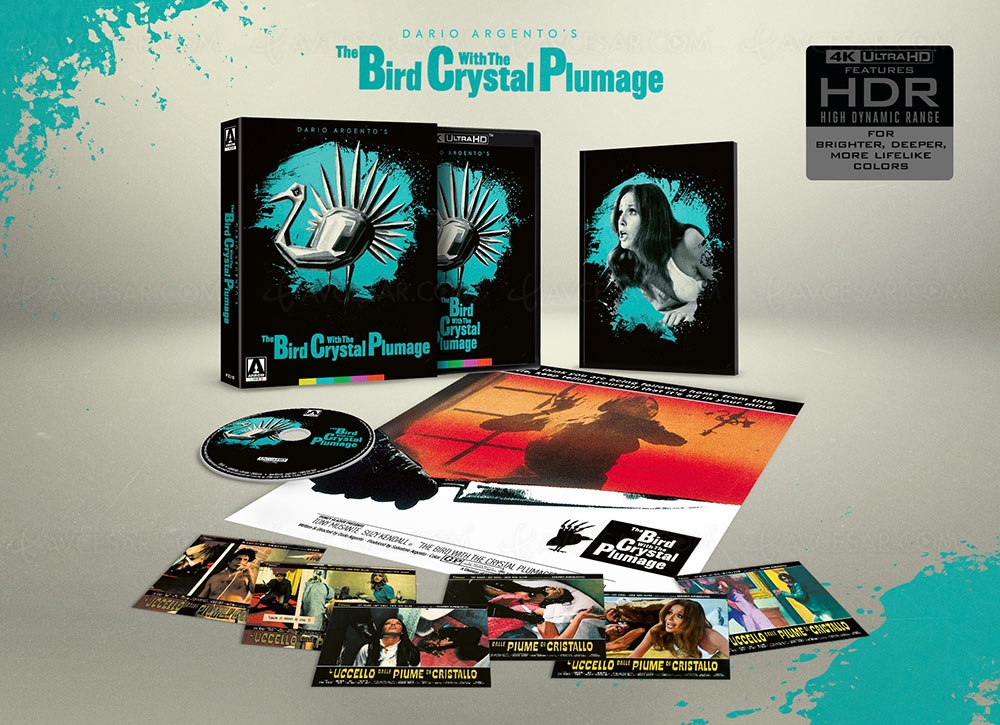L'oiseau au plumage de cristal de Dario Argento en&nbsp;4K&nbsp;Ultra&nbsp;HD