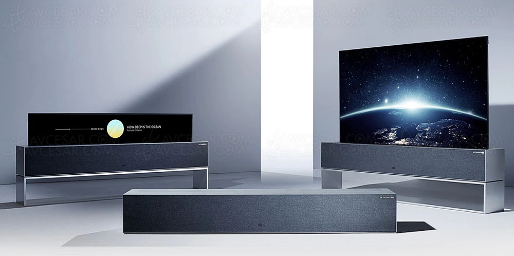 LG OLED65R1, TV enroulable Ultra&nbsp;HD&nbsp;4K, 100&nbsp;000&nbsp;€ en&nbsp;France