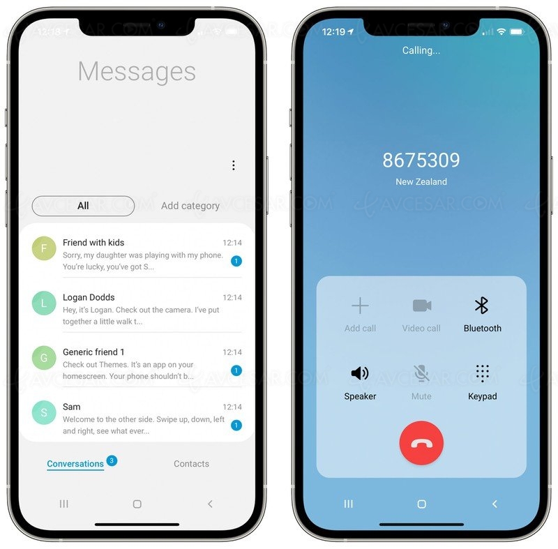 Testez le Samsung Galaxy… sur&nbsp;votre&nbsp;iPhone