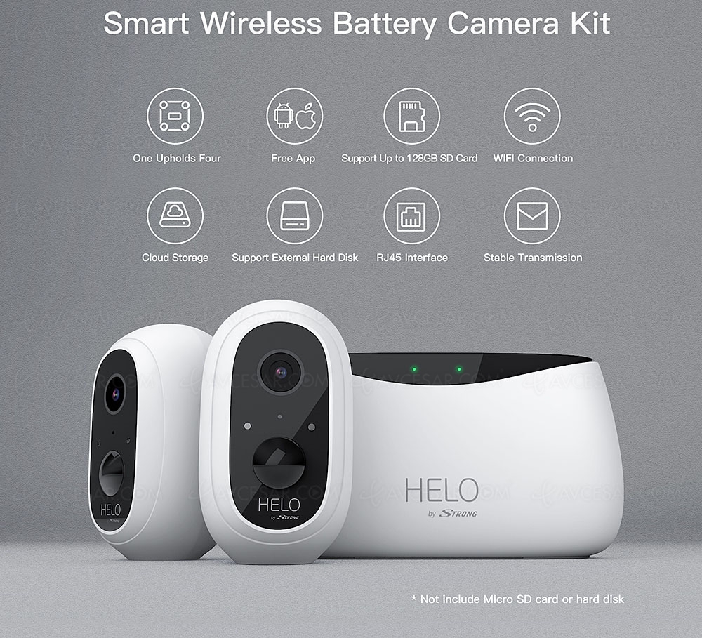 Caméras de surveillance Strong Helo Camera‑B‑Kit et&nbsp;Camera‑W‑In