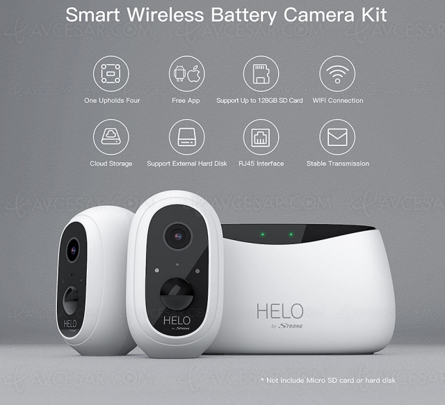 Caméras de surveillance Strong Helo Camera‑B‑Kit et Camera‑W‑In