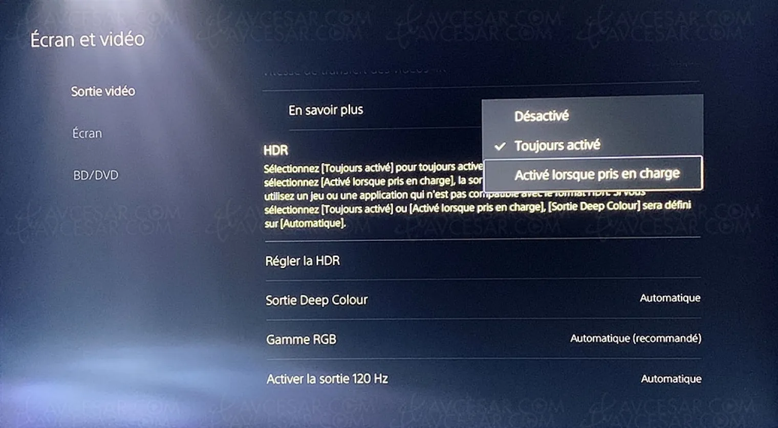 playstation-5-probleme-4k-120-hdr-tv-samsung-et-gestion-jeu-sdr-hdr-regles