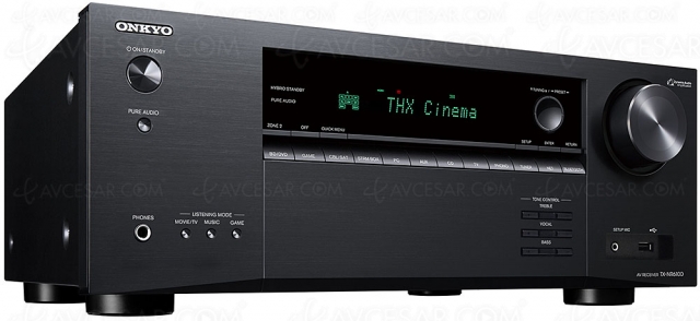 Onkyo TX‑NR6100, ampli 7.2, HDMI 2.1, 8K, Dolby Atmos 5.2.2, HDR Dolby Vision, HDR10+, AirPlay 2, DTS Play‑Fi…