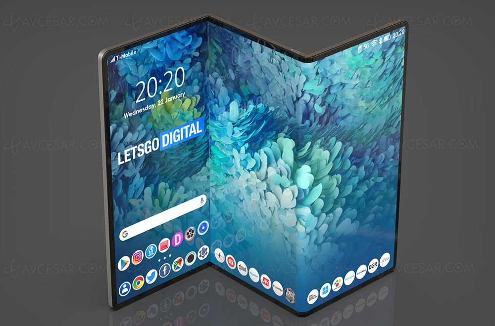 Tablette Samsung pliable en trois l’année prochaine