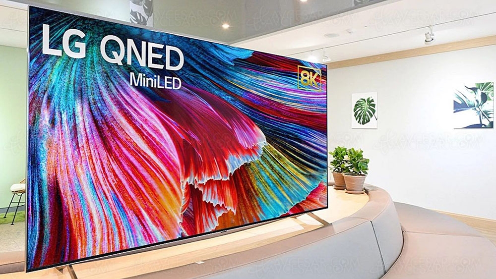 TV Ultra HD 8K Mini LED LG&nbsp;QNED99&nbsp;: Alpha&nbsp;9 Gen&nbsp;4, HDMI&nbsp;2.1, HDR&nbsp;Dolby&nbsp;Vision…